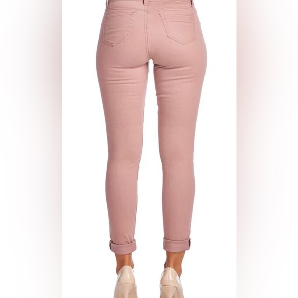 Woman’s Silver Crush Rose Ripped Distressed Skinny Cotton Jeans Pants NWOT Sz 1 - Picture 3 of 14